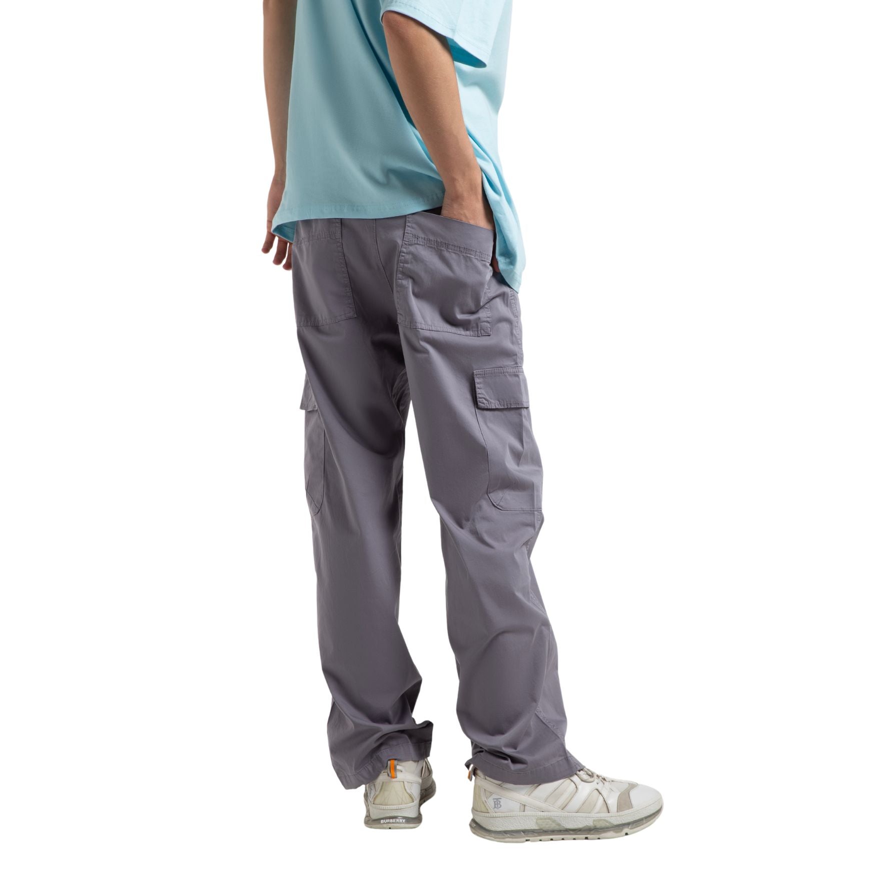 Baggy Cargo Pants - Cloudy Grey - Street Cultured