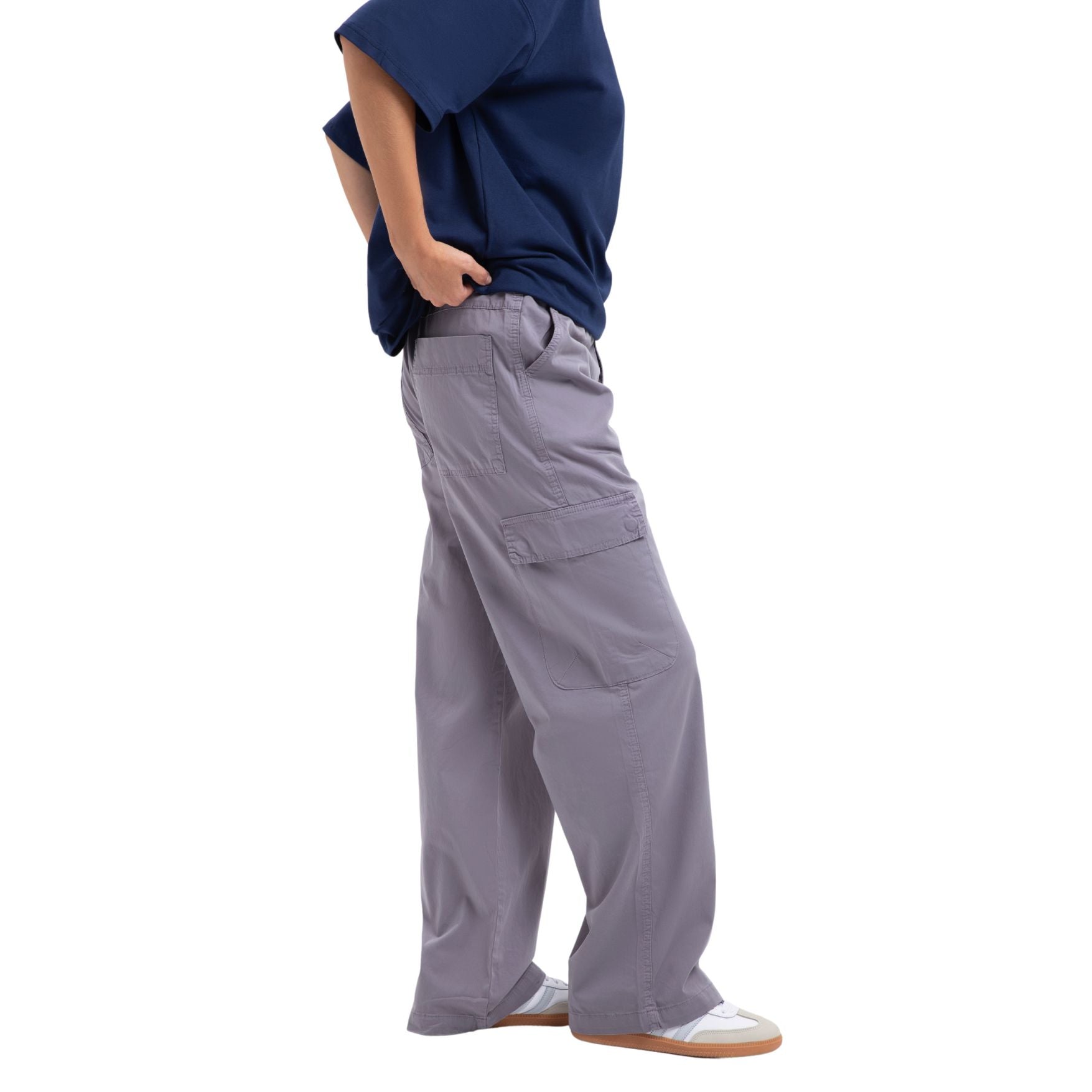 Baggy Cargo Pants - Cloudy Grey - Street Cultured