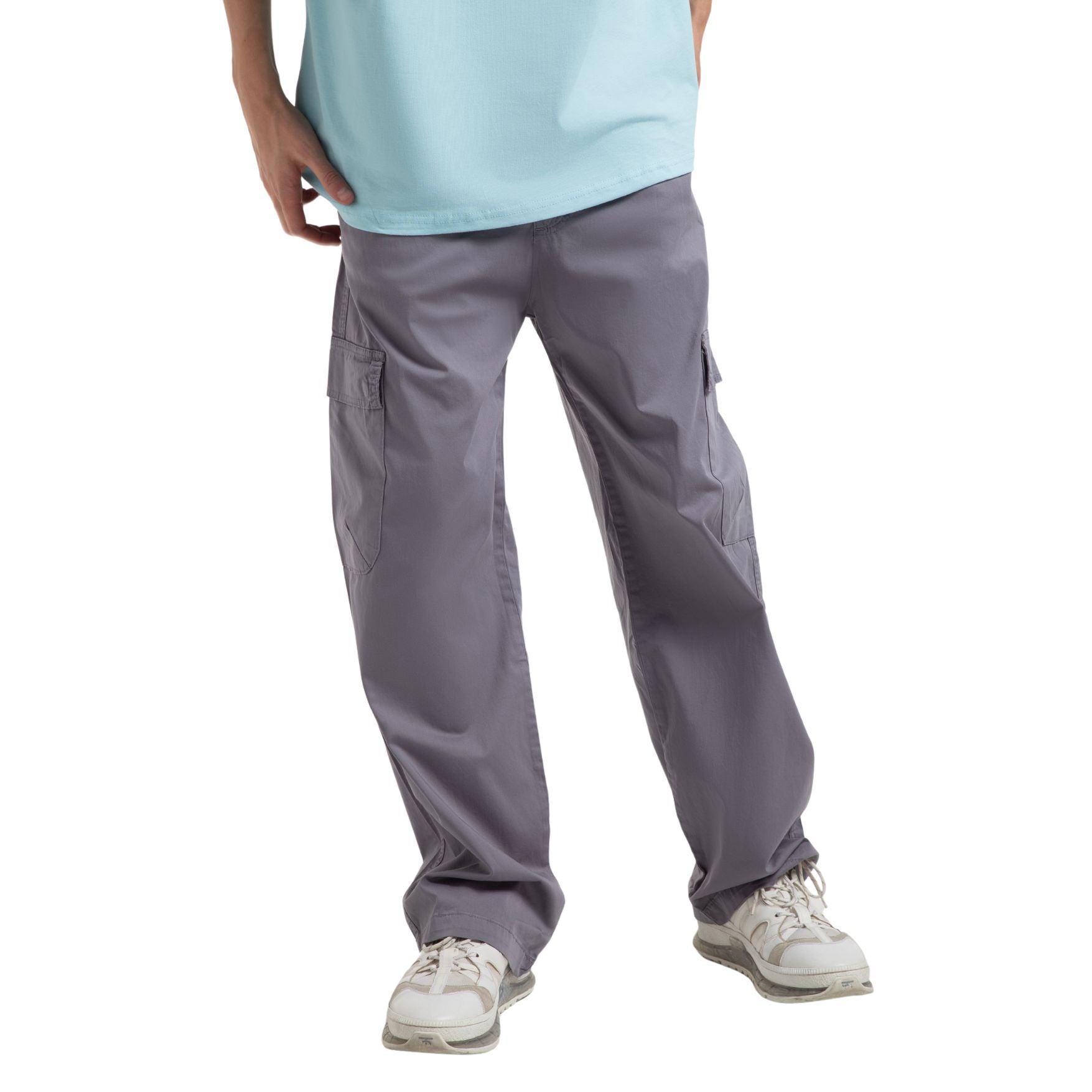 Baggy Cargo Pants - Cloudy Grey - Street Cultured