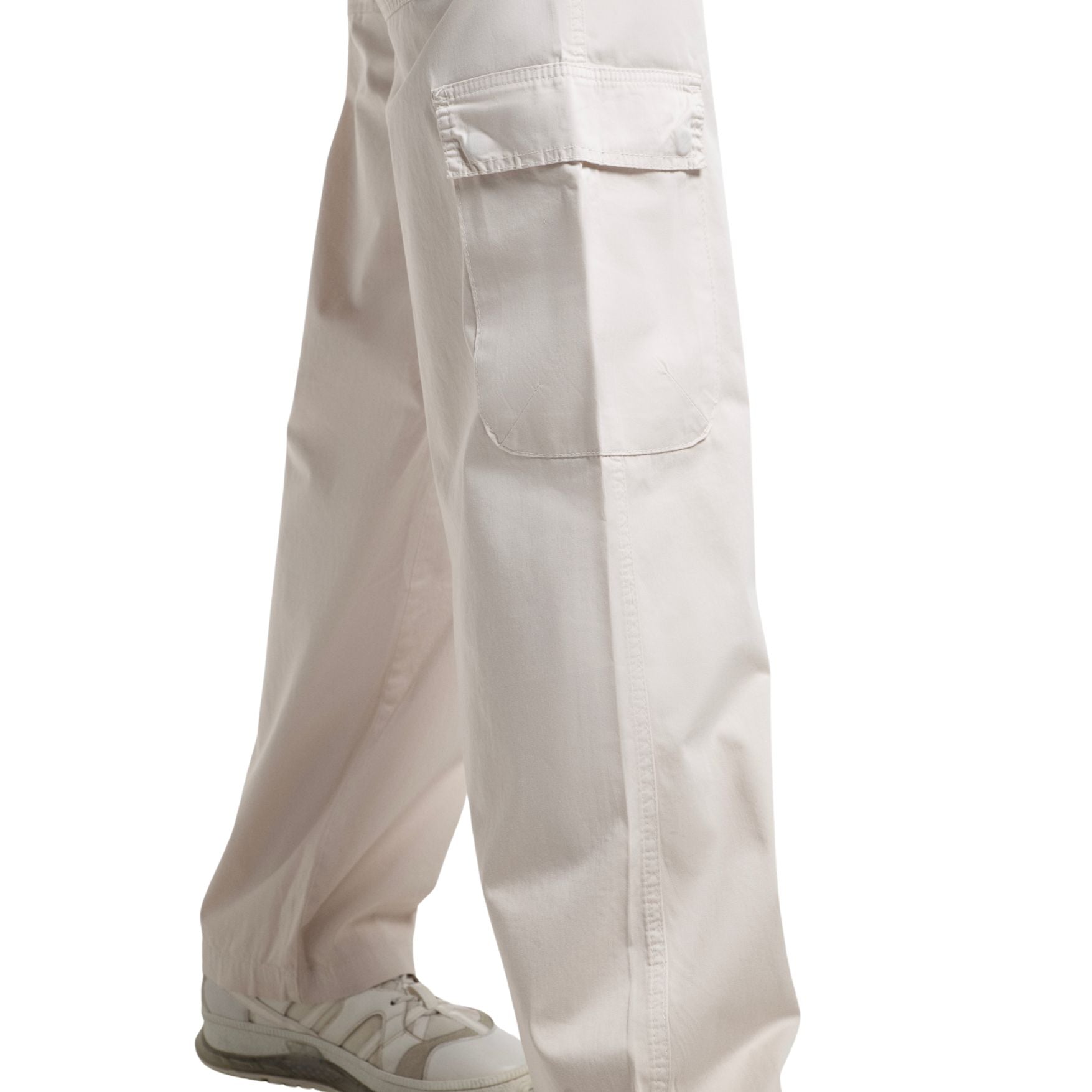 Baggy Cargo Pants - Ivory Beige - Street Cultured