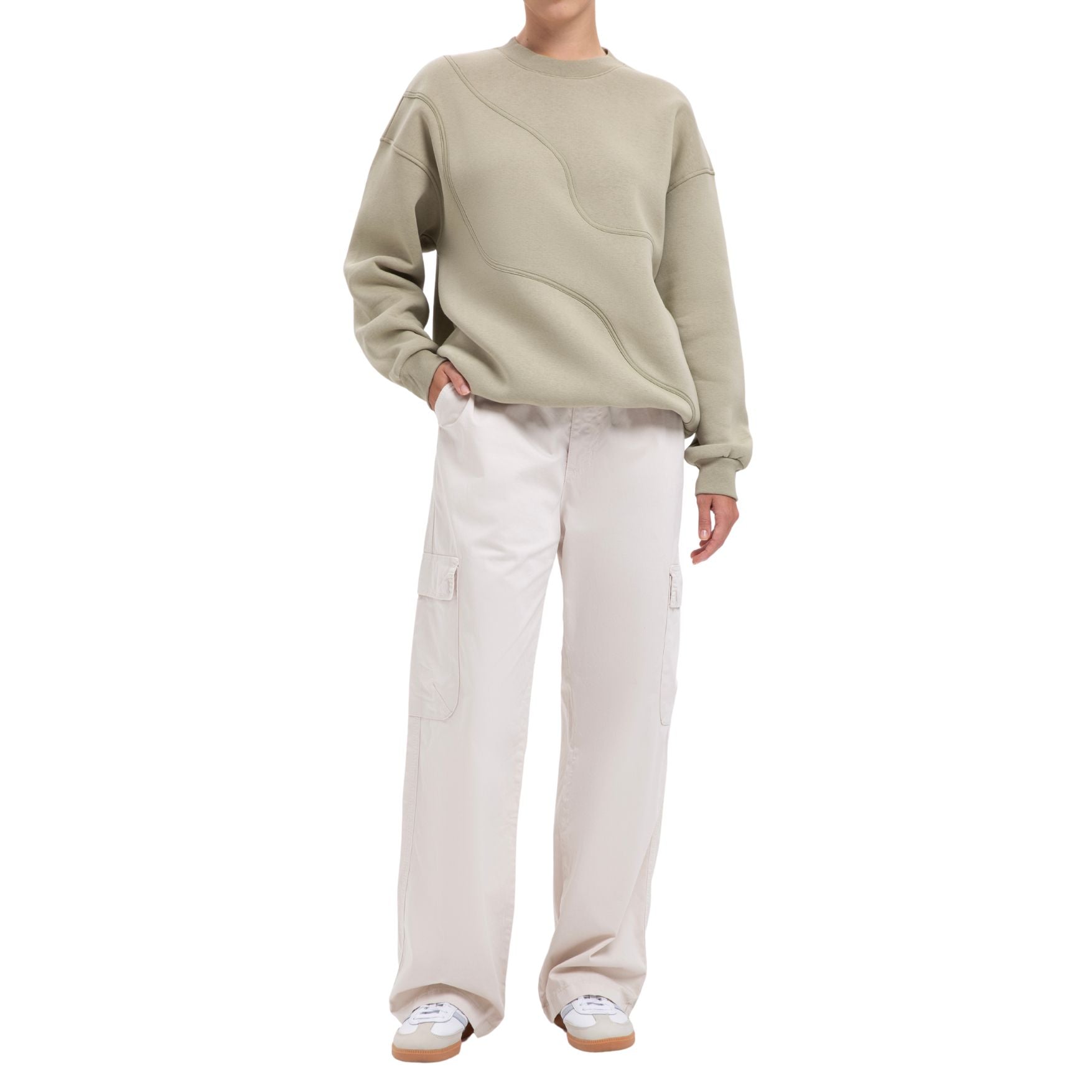 Baggy Cargo Pants - Ivory Beige - Street Cultured