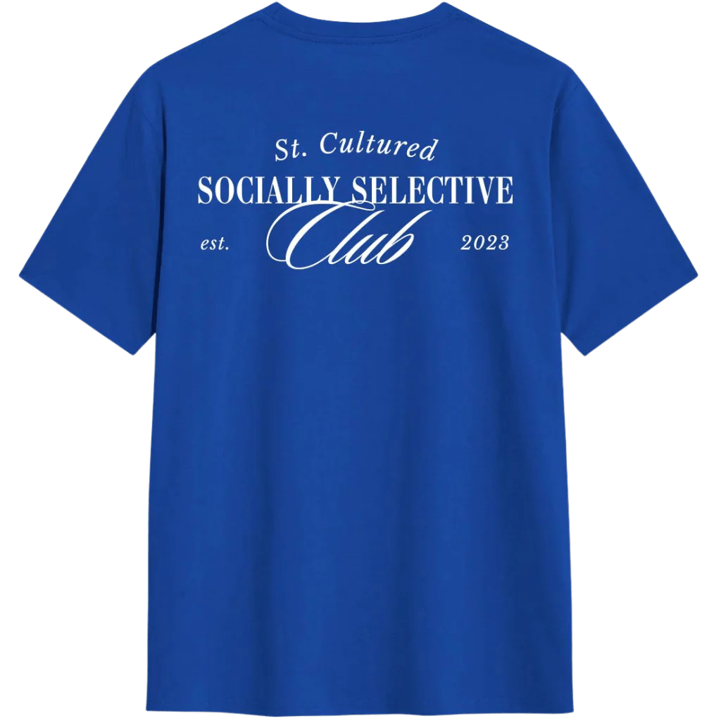 Socially Selective Club - Blue T-Shirt - Street Cultured