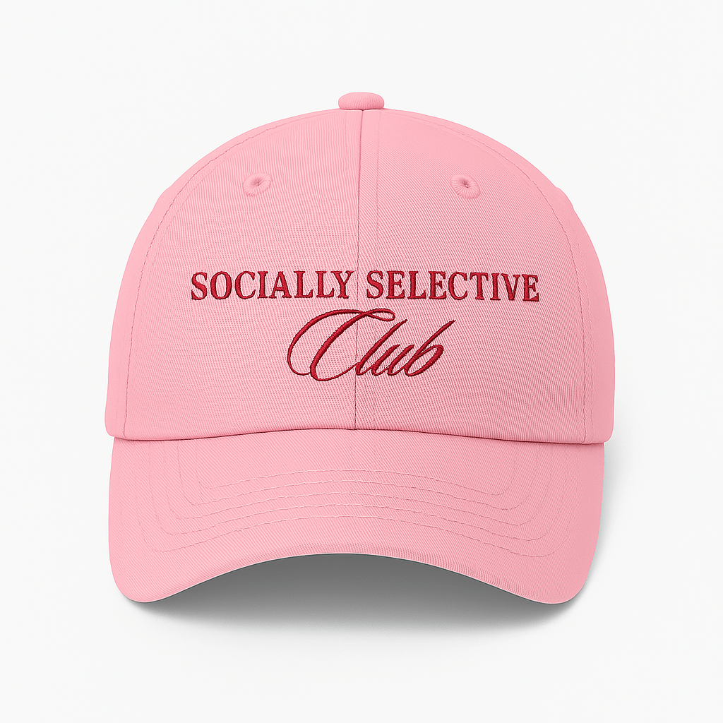 Socially Selective Club Cap - Pink - Street Cultured