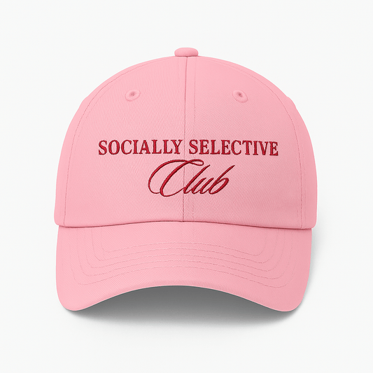 Socially Selective Club Cap - Pink - Street Cultured