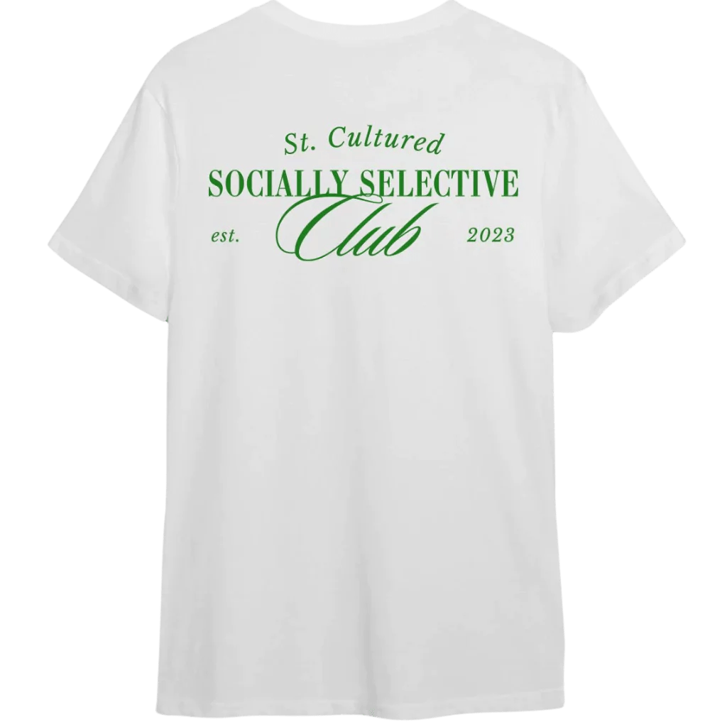 Socially Selective Club - White T-Shirt - Street Cultured
