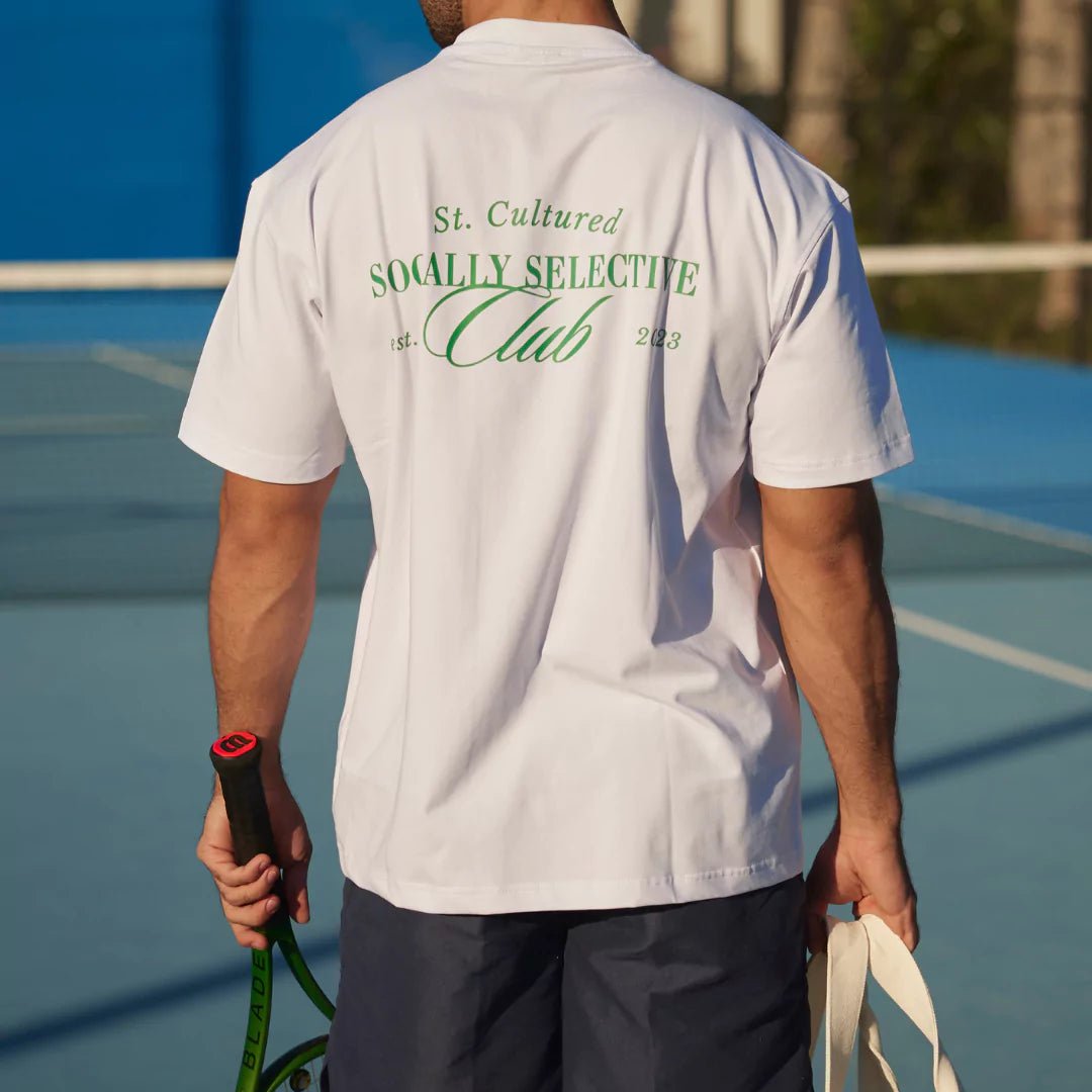 Socially Selective Club - White Tee - Street Cultured