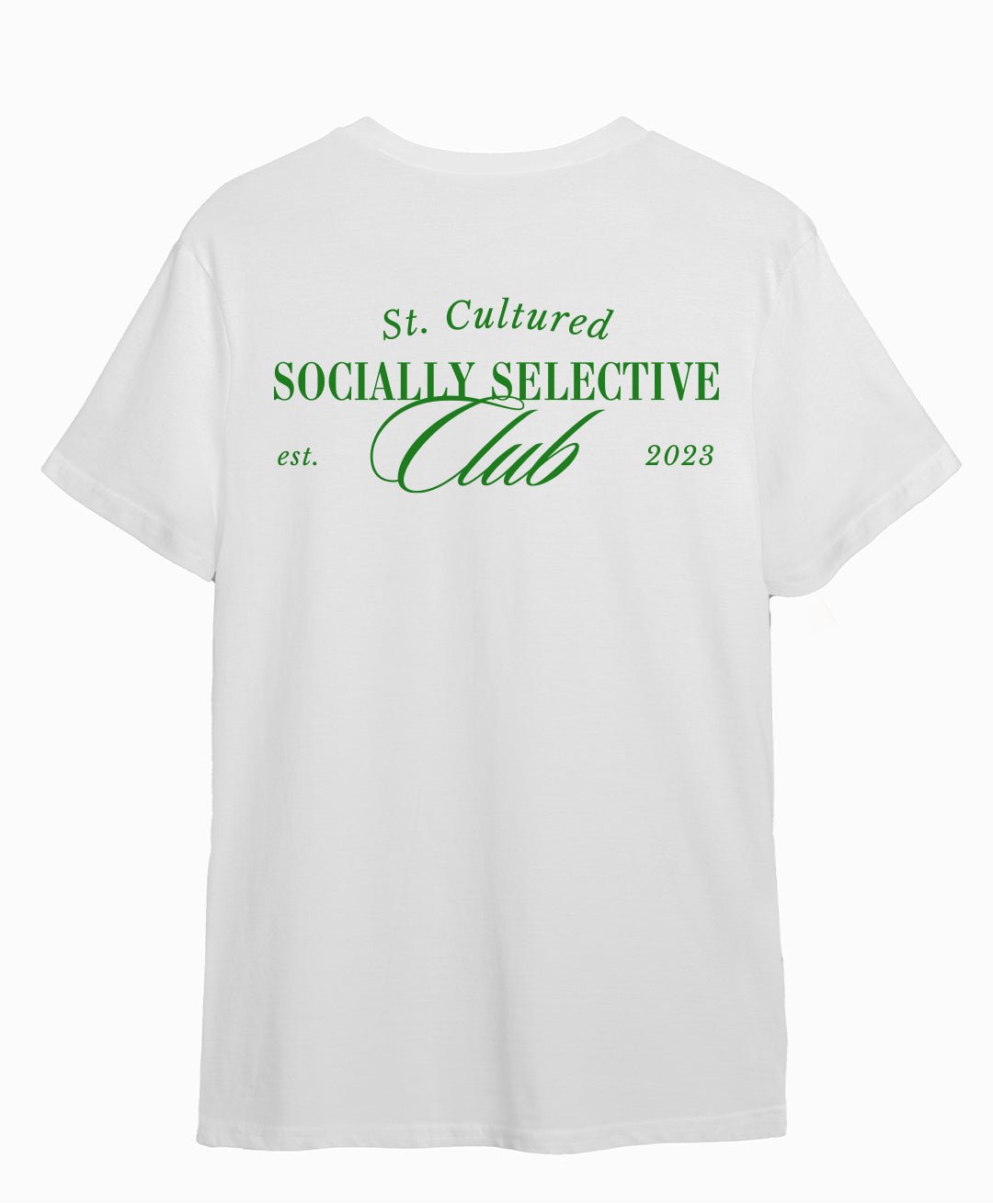 Socially Selective Club - White Tee - Street Cultured