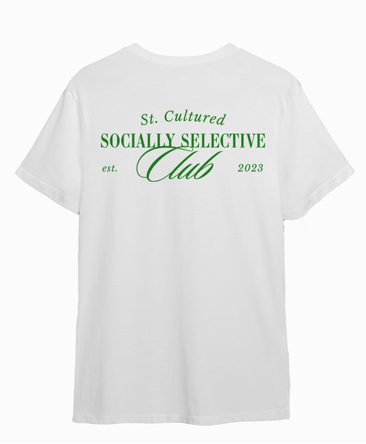 Socially Selective Club - White Tee