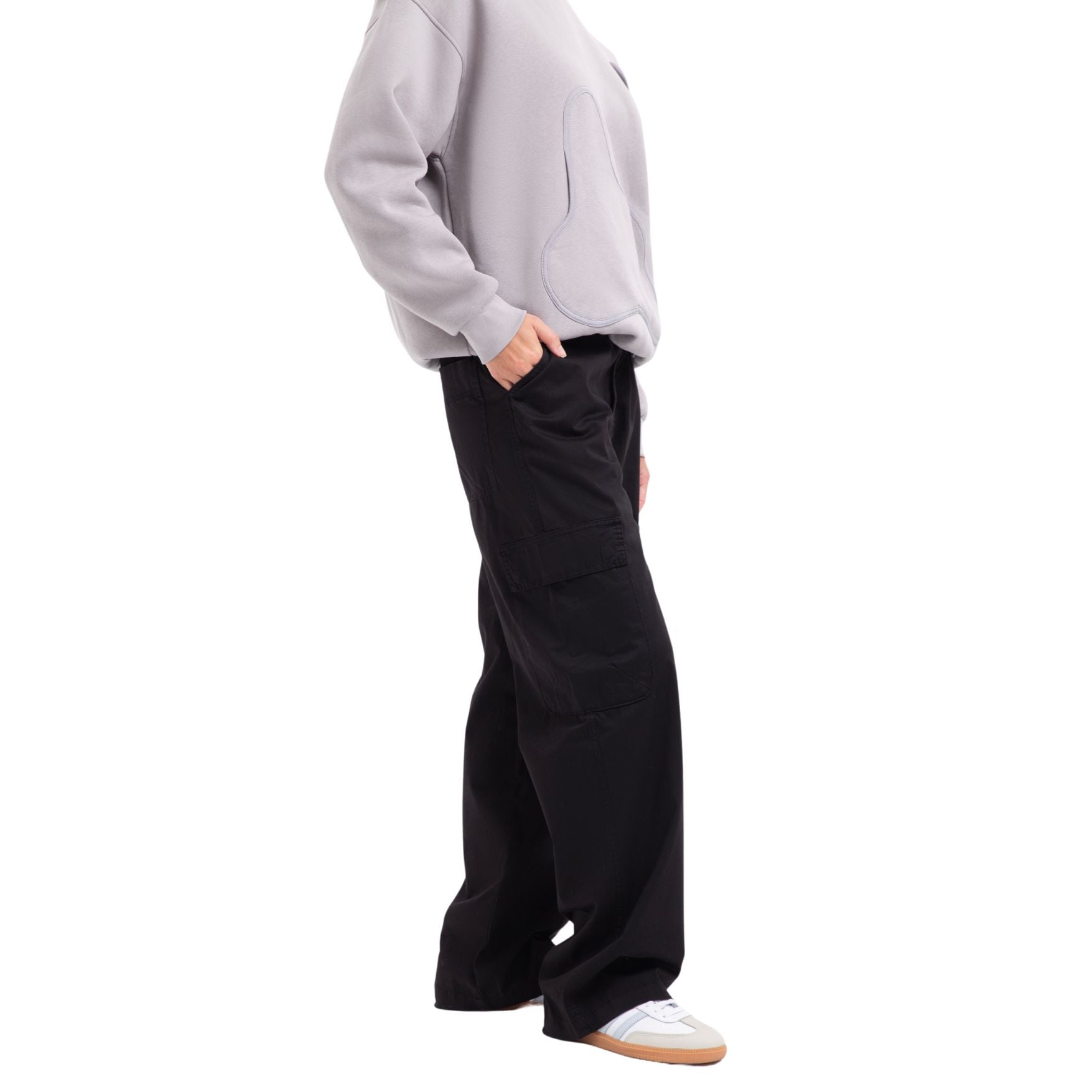 Baggy Cargo Pants - Black - Street Cultured