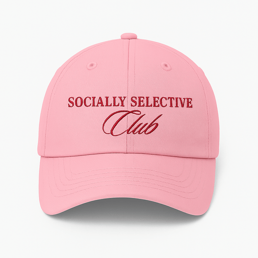 Socially Selective Club Cap - Pink - Street Cultured