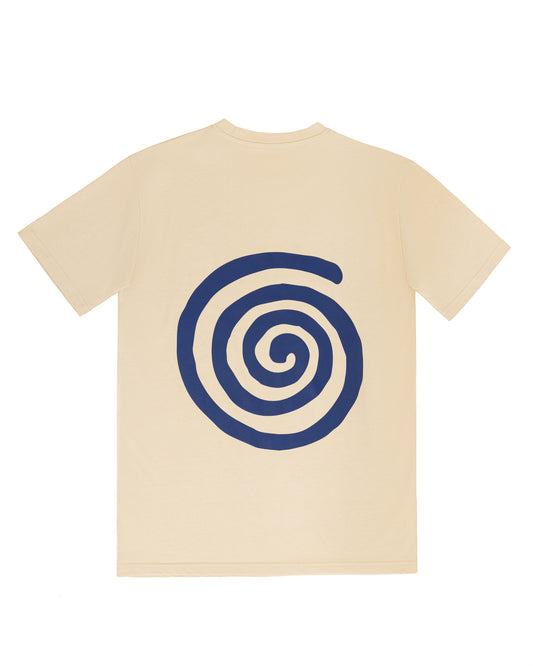 Spiral Tee- Beige