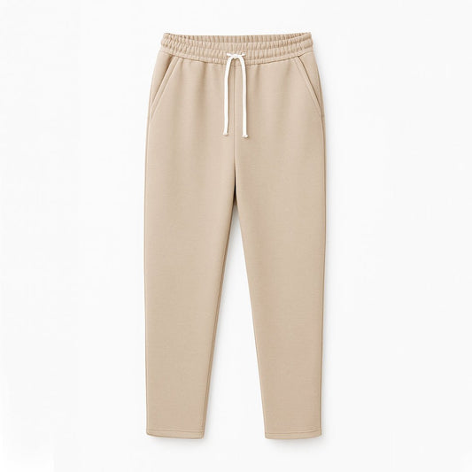 Straight Leg Sweat Pant - Beige - Street Cultured
